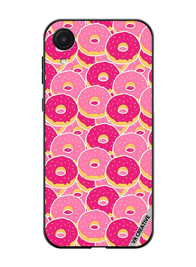 VR CREATIVE Protective Case Cover For Samsung Galaxy A03 Core Pink Donuts Design Multicolour - Image 1