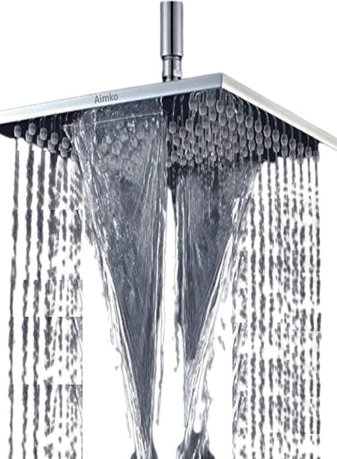 AIMKO Bathroom Shower Head 8 Inch | Tulip Design 304 Stainless Steel Overhead Shower | High Pressure Rainfall | Rust Resistant Water Saving Top Showers | Compact Wall Mount Bathroom Accessories - Image 1