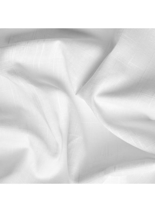 erorex Sheer Curtains, 1 Pair, With Heading Tape/White, 145X300 Cm - Image 5