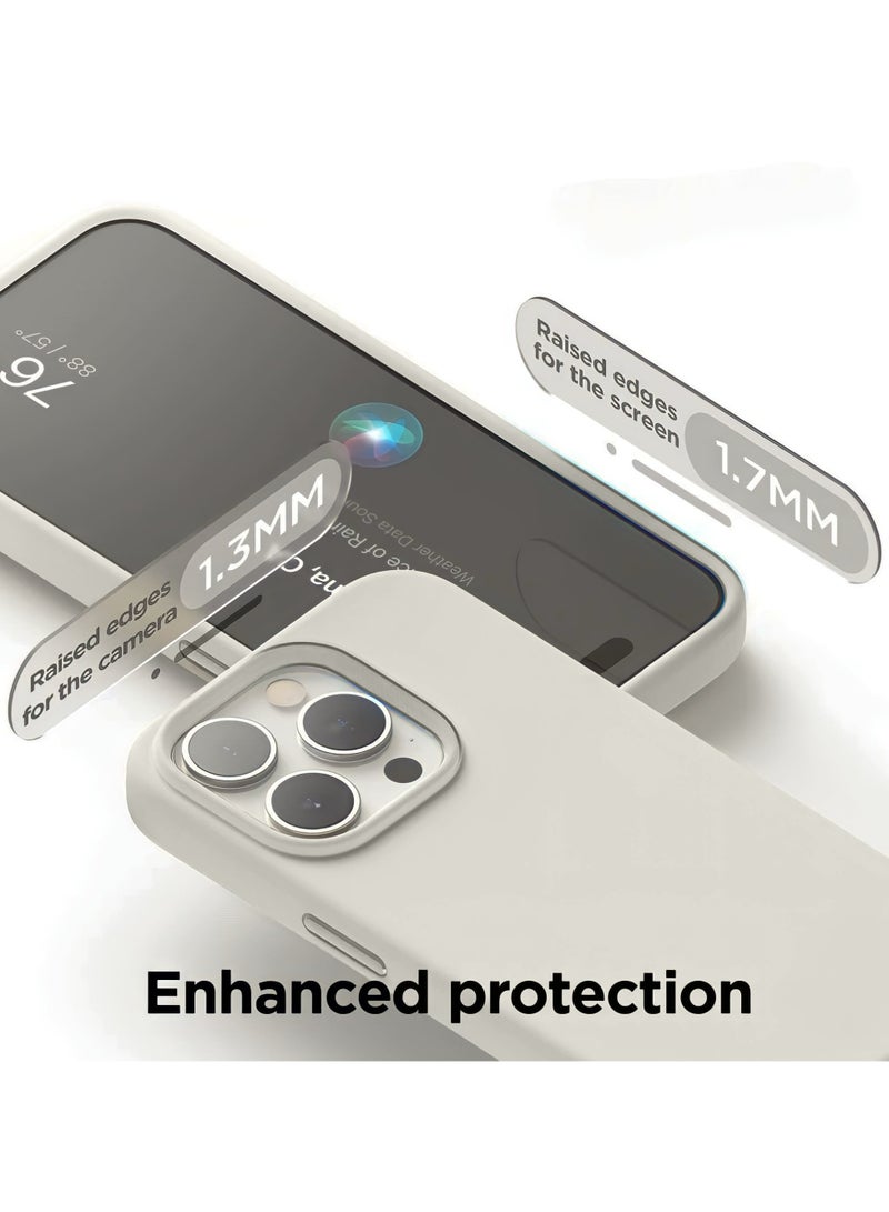 Mida iPhone 16 Pro Max Silicone Case Cover, full body protection case with a soft silky feel, shockproof cover with microfiber lining  - Image 3