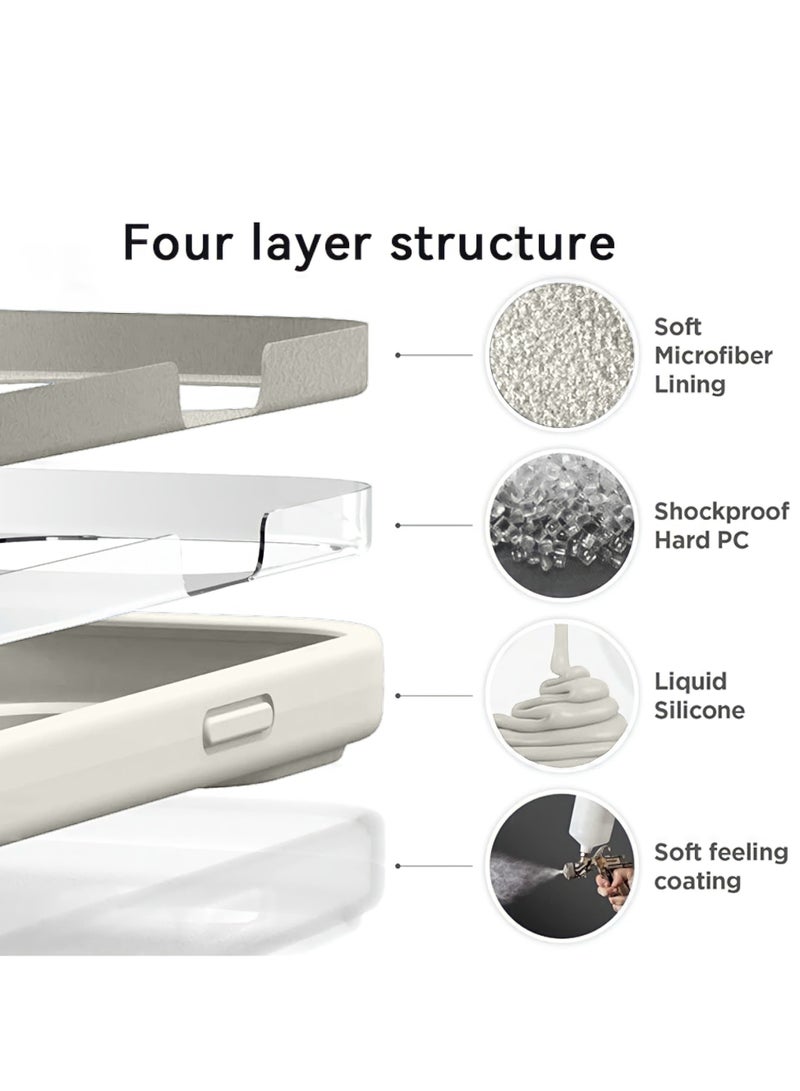 Mida iPhone 16 Pro Max Silicone Case Cover, full body protection case with a soft silky feel, shockproof cover with microfiber lining  - Image 4