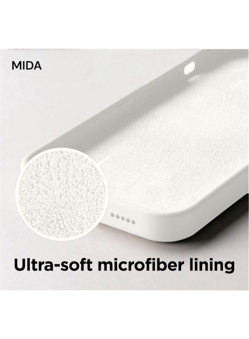 Mida iPhone 16 Pro Max Silicone Case Cover, full body protection case with a soft silky feel, shockproof cover with microfiber lining - Image 2
