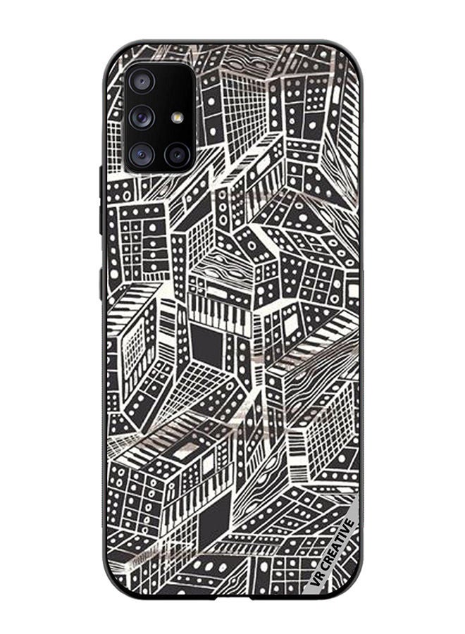 VR CREATIVE Protective Case Cover For Samsung Galaxy A51 5G Layer Design Multicolour - Image 1