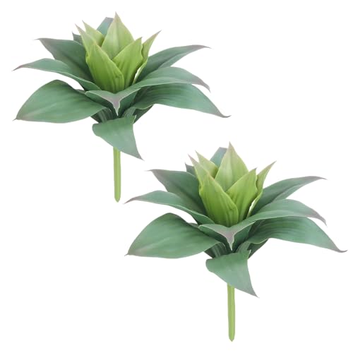 COTSEN 2 Pcs Large Agave Plants Artificial Succulents Fake Succulents Unpotted for Family Office Decor - Image 1