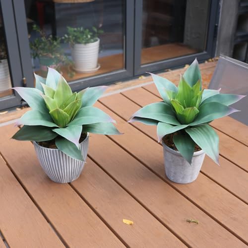 COTSEN 2 Pcs Large Agave Plants Artificial Succulents Fake Succulents Unpotted for Family Office Decor - Image 4