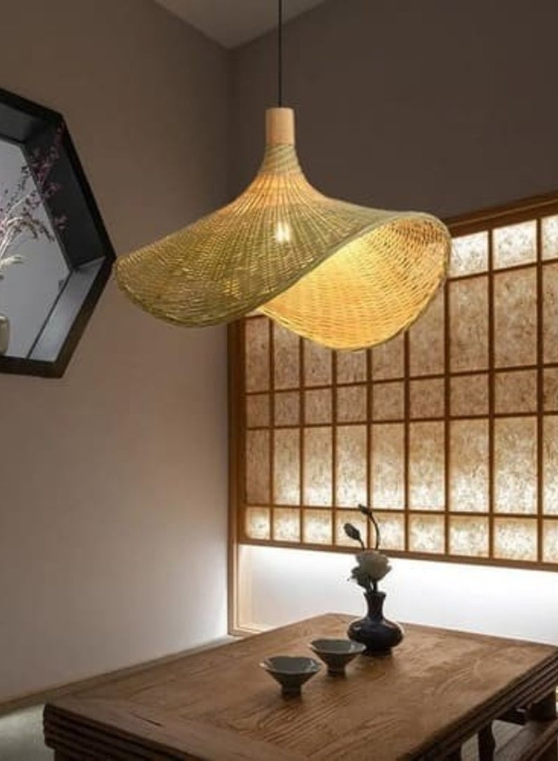 HIGH STAR Soraya Alaqi Rustic Bamboo Hat in Chinese Style - Image 1