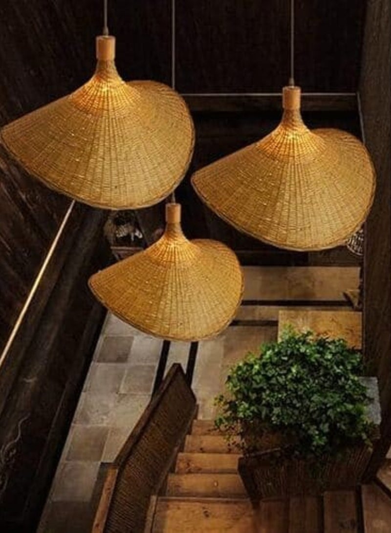 HIGH STAR Soraya Alaqi Rustic Bamboo Hat in Chinese Style - Image 2