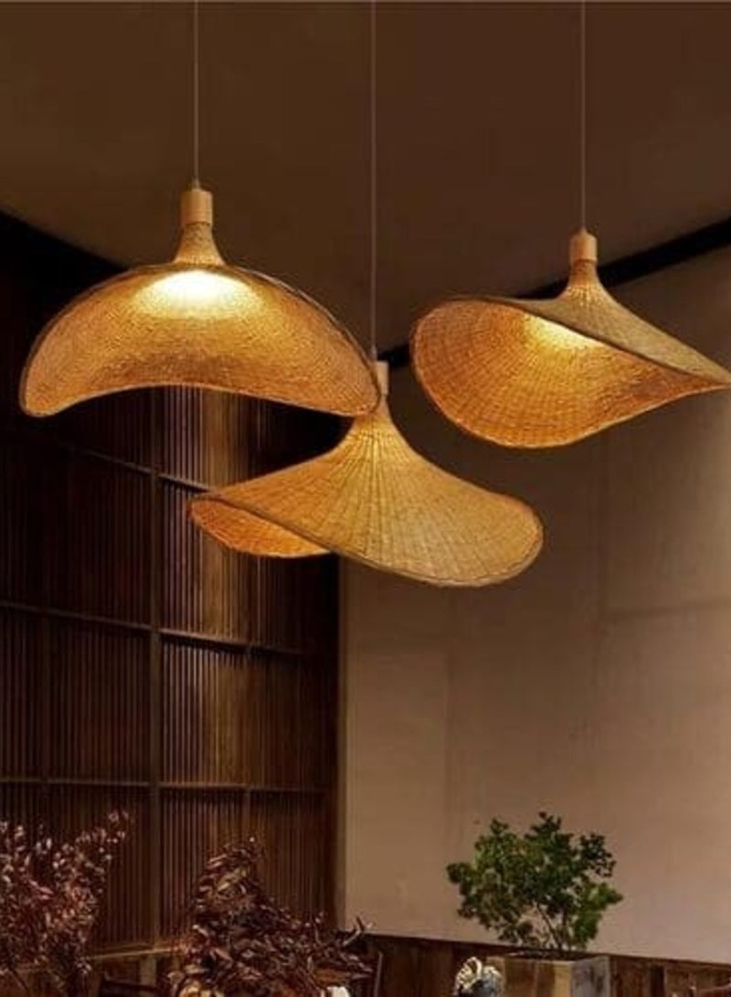 HIGH STAR Soraya Alaqi Rustic Bamboo Hat in Chinese Style - Image 3