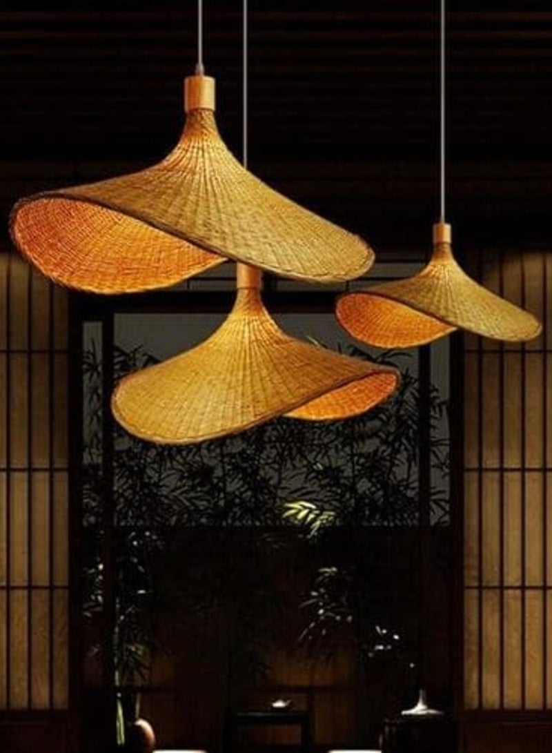 HIGH STAR Soraya Alaqi Rustic Bamboo Hat in Chinese Style - Image 4