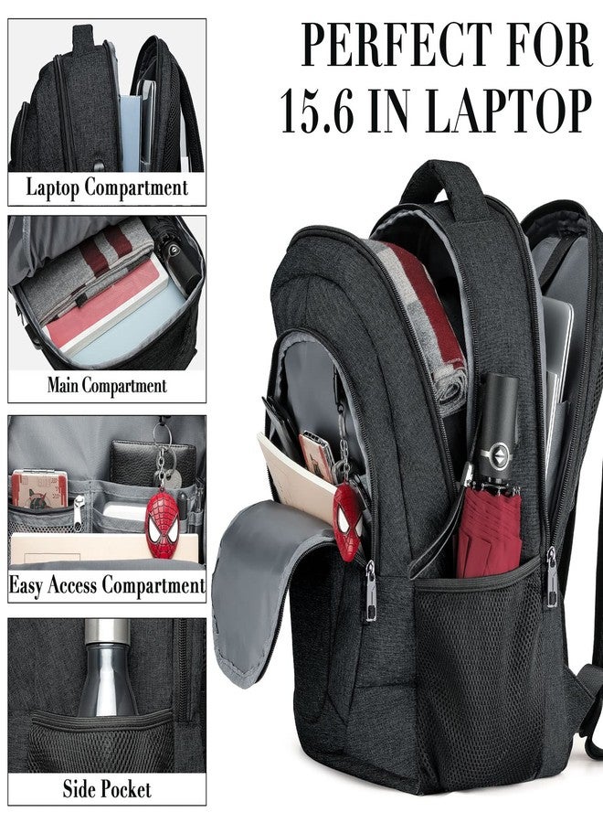 BIKROD Backpack for Men Women, Backpacks for School Teen Boys, Business Anti Theft Slim Sturdy Back Pack with USB Charging Port, Adult Computer Bag Gift 15.6 IN Laptop, Purple - Image 2