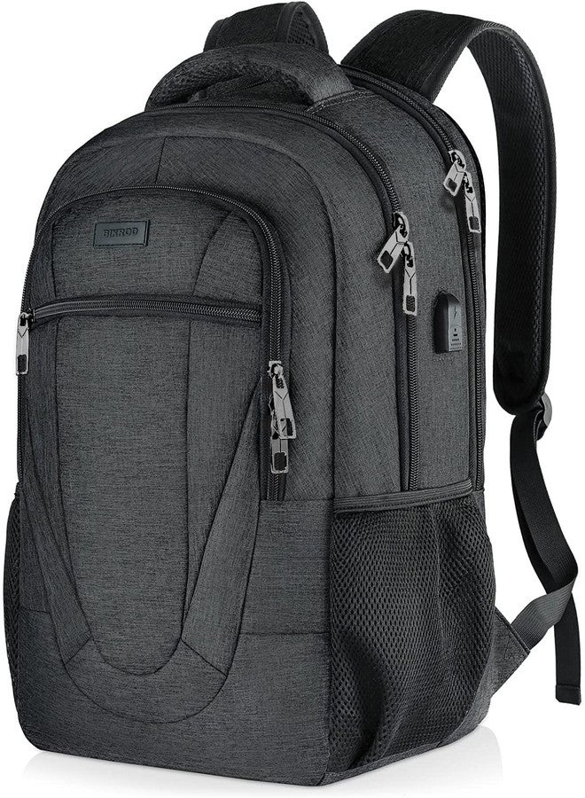 BIKROD Backpack for Men Women, Backpacks for School Teen Boys, Business Anti Theft Slim Sturdy Back Pack with USB Charging Port, Adult Computer Bag Gift 15.6 IN Laptop, Purple - Image 1