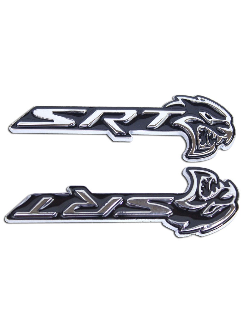 Generic Emblem Srt Hellcat Metal Sticker  - Image 1