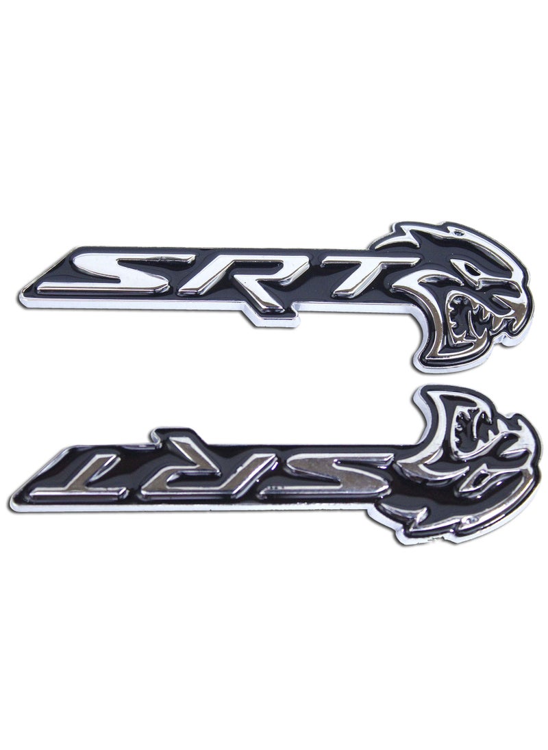 Generic Emblem Srt Hellcat Metal Sticker  - Image 2