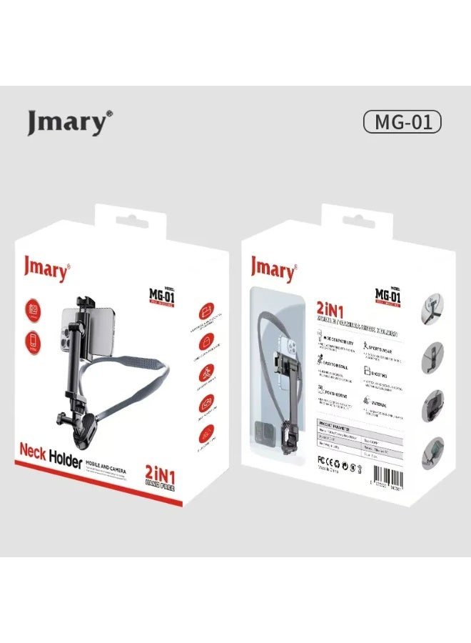 Jmary MG-01 Neck Holder for Mobile and Action Camera - Image 1