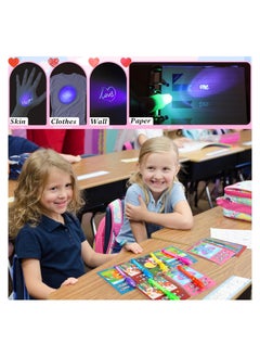 Generic Invisible Ink Pen with UV Light 6 Colors Disappearing Marker for Fun Messages and Kids Party Activities  - Image 4