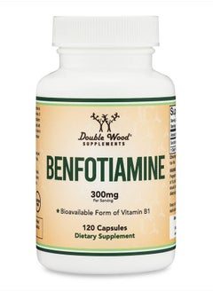 Double Wood Supplements Benfotiamine 300mg - 120 Capsules  - Image 1