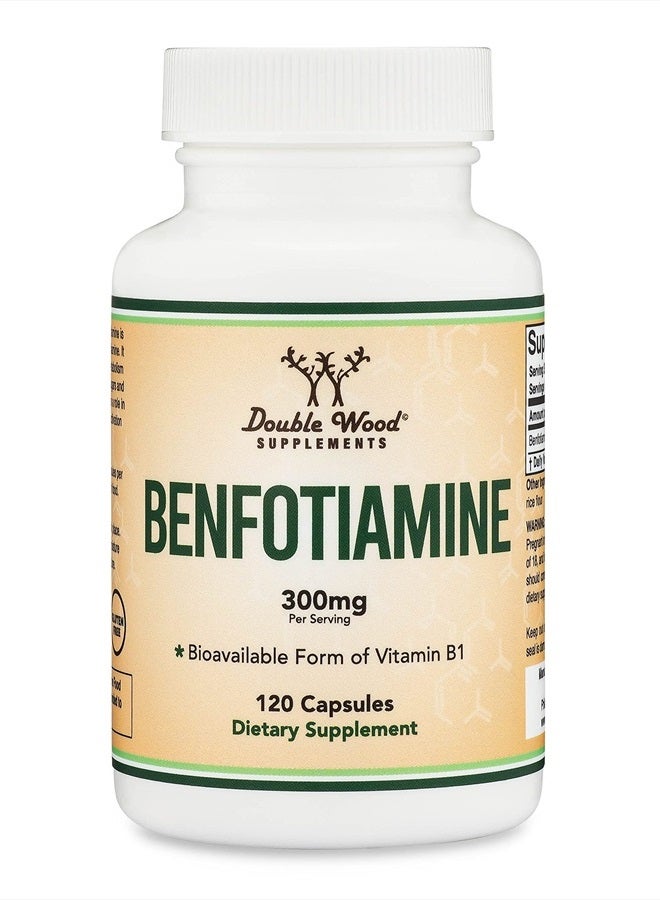 Double Wood Supplements Benfotiamine 300mg - 120 Capsules - Image 1