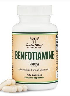 Double Wood Supplements Benfotiamine 300mg - 120 Capsules  - Image 4