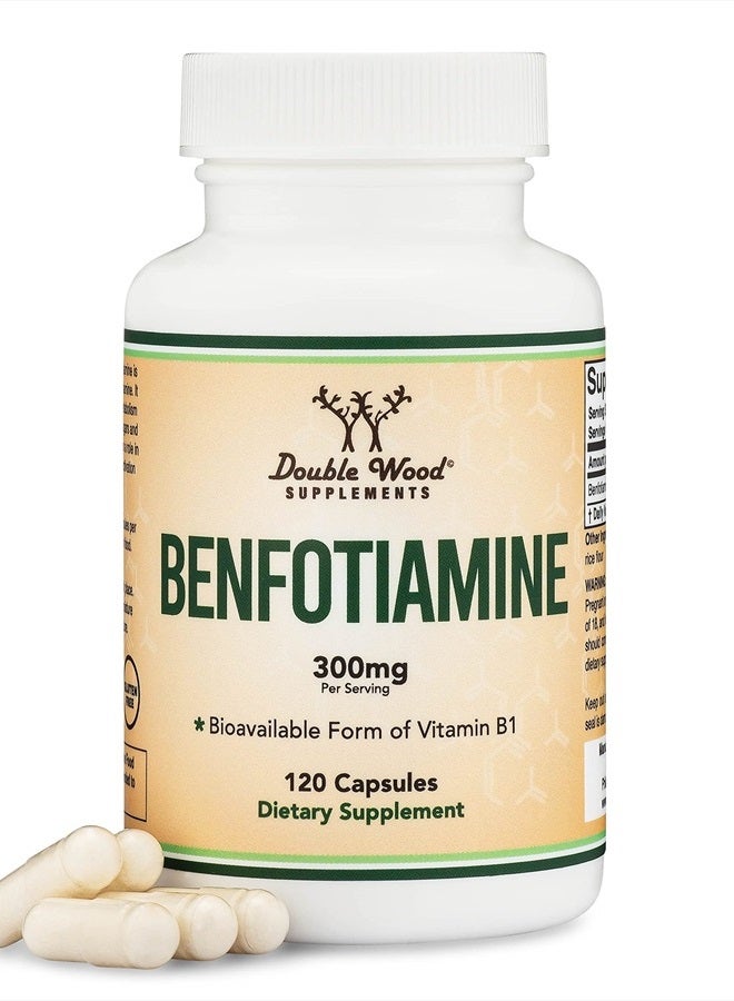 Double Wood Supplements Benfotiamine 300mg - 120 Capsules - Image 4
