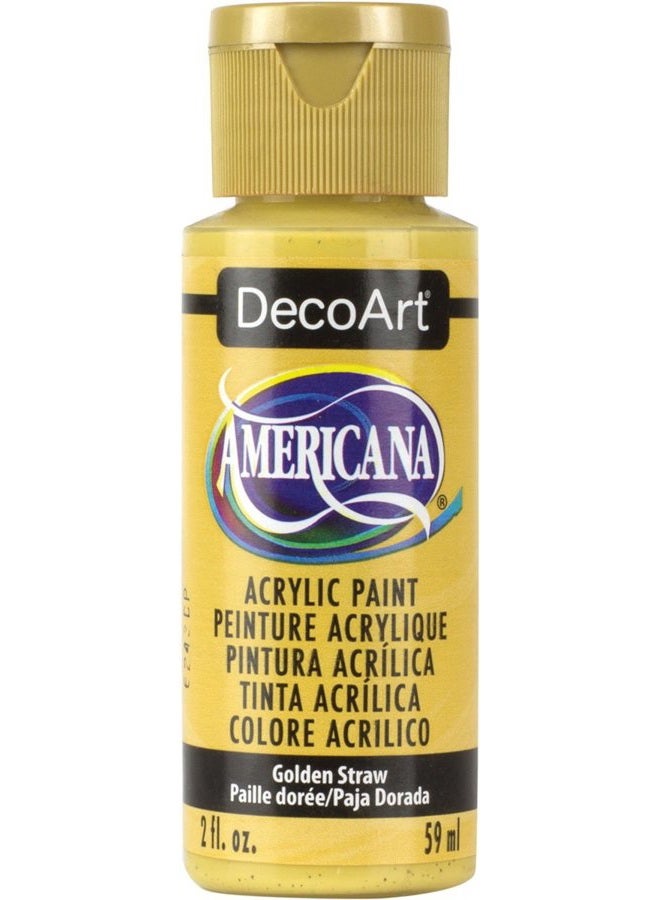 DecoArt Americana Acrylic Paint, 2-Ounce, Golden Straw, 1 Count (Pack of 1) - Image 1
