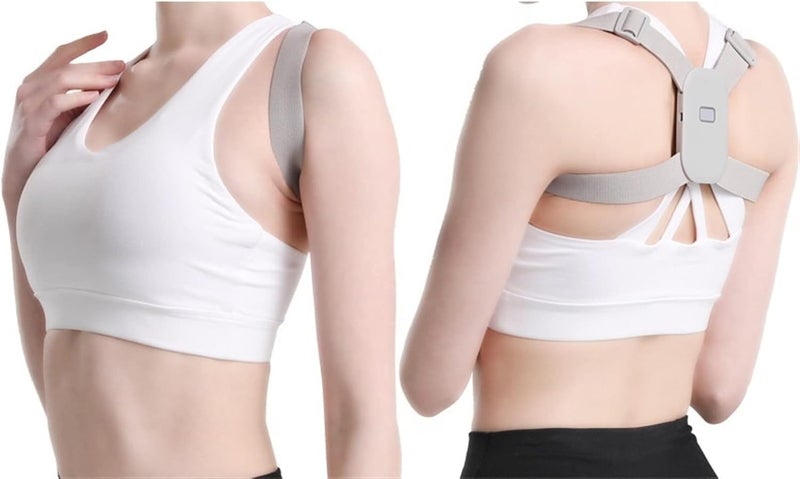 Back Corrector 6 Magnet Electronic Sensor Vibration Reminder Smart Back Spine Corrector Suitable Children Adjustable Support Brace Health and Relaxation,D-One Size fits All - Image 3