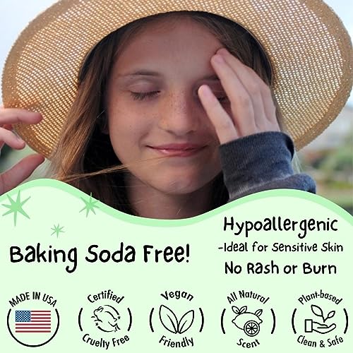 MONA 100% Natural Deodorant for Kids, Preteens & Teens | No Baking Soda, Synthetic Scents or Aluminum | Safe for Girls & Boys with Sensitive Skin | Hypoallergenic & Vegan (HONEYDEW 1.76 Oz) - Image 3