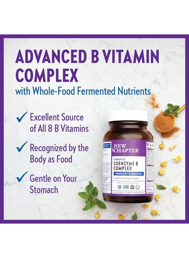 New Chapter Vitamin B Complex – Fermented Coenzyme B Complex Rich in Vitamin B12 + Vitamin B6 + Biotin + Made with Organic Ingredients - 30 ct - Image 4