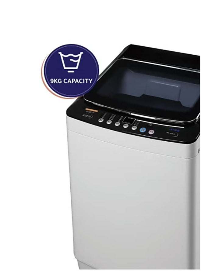 Arrow - Top Loading 9KG Fully Automatic Washing Machine, Light Grey, 8 Programs, LED Display, Fuzzy Control, Child Lock, Tempered Glass Lid, Aluminum Motor | RO-10TLT - Image 1