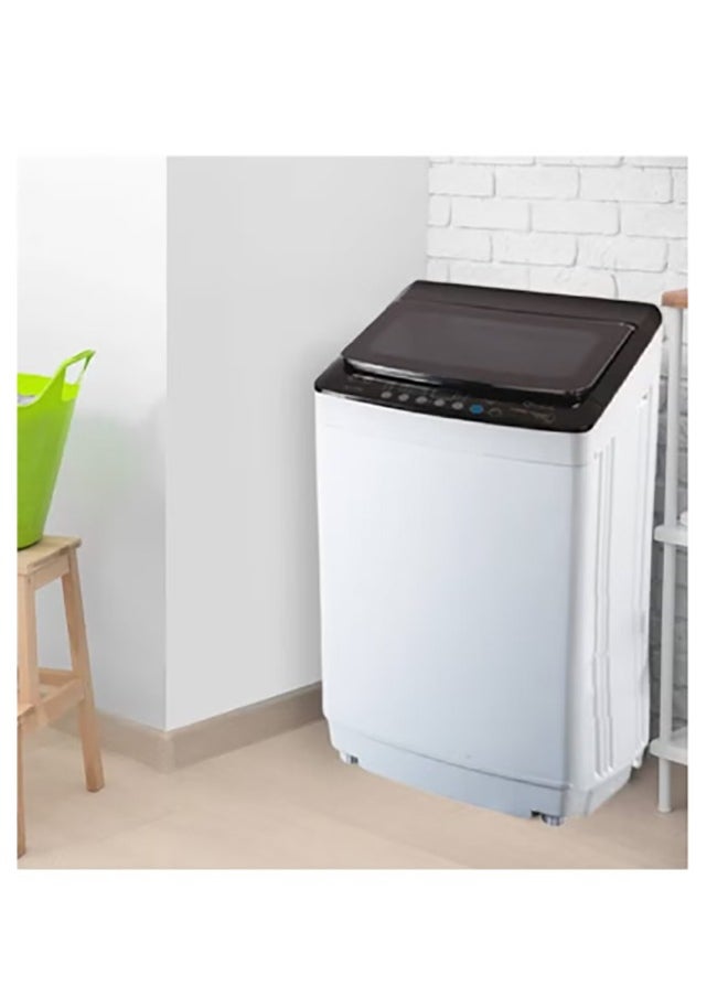 Arrow - Top Loading 9KG Fully Automatic Washing Machine, Light Grey, 8 Programs, LED Display, Fuzzy Control, Child Lock, Tempered Glass Lid, Aluminum Motor | RO-10TLT - Image 1