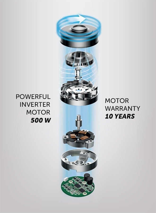 Polaris PVCS 1146 Master Clean – Cordless Vacuum Cleaner, 500W, 60min Runtime, 6-in-1, With Optional Damp-Cleaning Attachment - Image 5