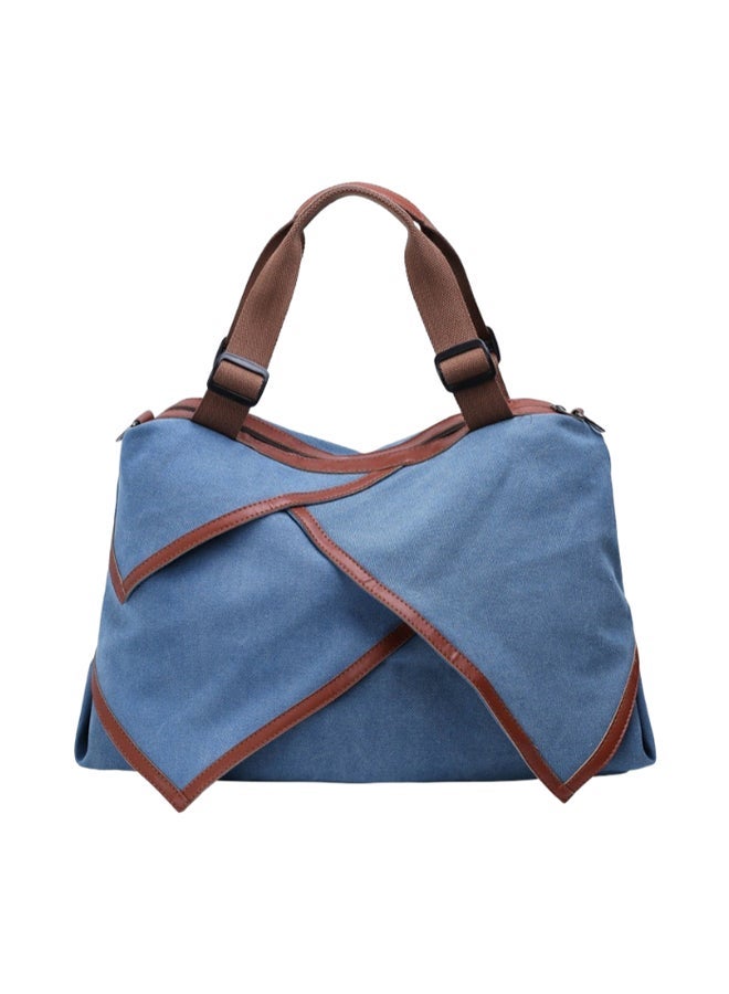 NIBEMINENT Retro Style Shopper Tote Blue