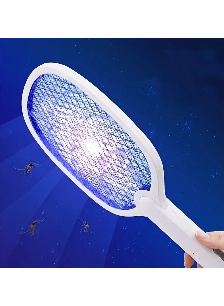 1pc, Electric Fly Swatter, Mosquito Swatter, Instant Fly Swatting Rechargeable Racket, Mosquito Killer, USB Rechargeable - Image 5