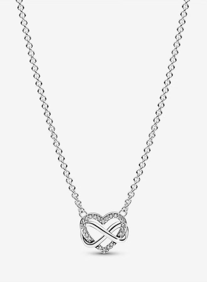 EVEREEN Sparkling Infinity Heart Collier Necklace for Women 392666C01-50