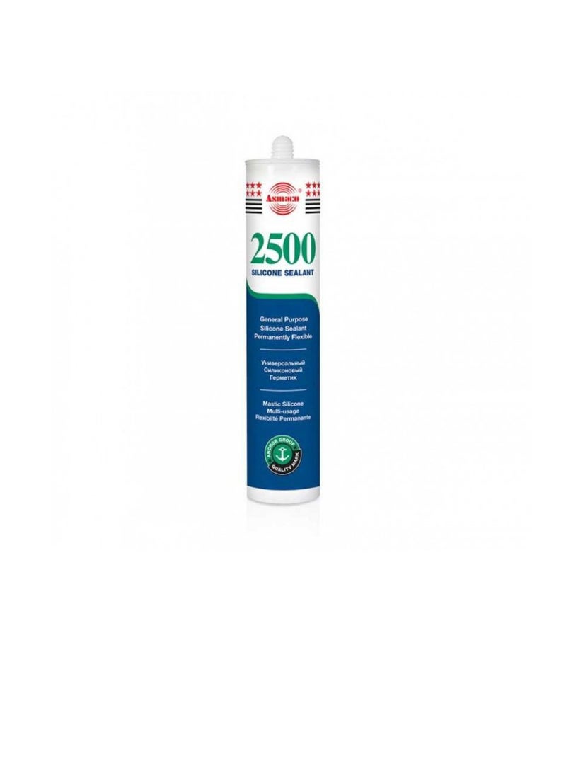 Asmaco 2500 General Purpose Silicone Sealant, White  - Image 2