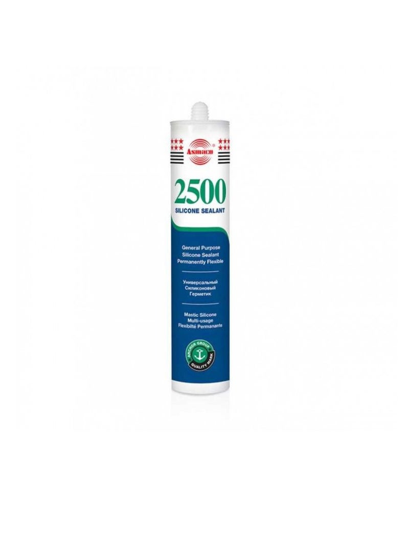 Asmaco 2500 General Purpose Silicone Sealant, White  - Image 3