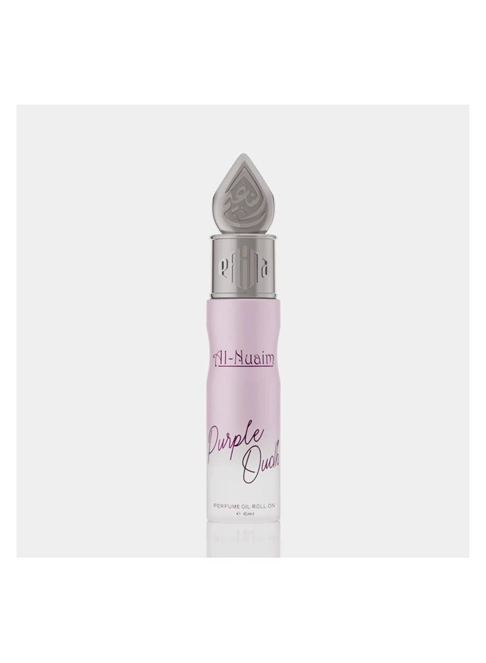 أل نواعم عطر النعيم الأرجواني بالعود، رول أون 6 مل | زيت عطري مركز للجنسين، خالٍ من الكحول | عطر يدوم طويلاً، منعش، زهري، وخشب العود، للرجال والنساء | حجم مناسب للجيب - Image 2