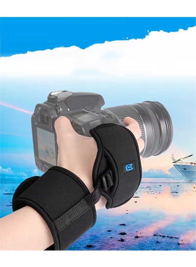 Camera Wrist Strap,Soft Hand Grip Wrist Strap With Belt, Padded Secure Grip for SLR/DSLR, Stylish and Comfortable Wrist Strap ,for Photographers, Rapid Fire Support,Diving camera wristband - Image 1