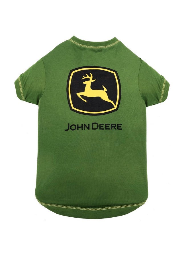 Pets First John Deere Dog T-Shirt, Medium. Warm Pet Clothing for Pets. Soft, Comfortable, Durable Pet Shirt. Best Dog Shirt Jacket Polo Costume Licensed with John Deere Theme/Logo, Green (JOD-4014-MD) - Image 1