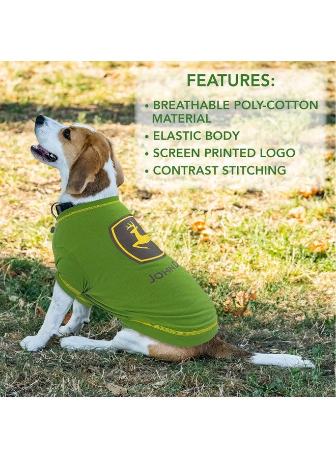 Pets First John Deere Dog T-Shirt, Medium. Warm Pet Clothing for Pets. Soft, Comfortable, Durable Pet Shirt. Best Dog Shirt Jacket Polo Costume Licensed with John Deere Theme/Logo, Green (JOD-4014-MD) - Image 4