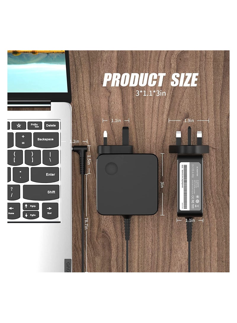 JSBazar 65W for IdeaPad Lenovo Laptops 110 110S 120S 130S 310 330S 320 330 510 510S 520 710S Yoga 710 Flex 14 14Iwl - Image 4