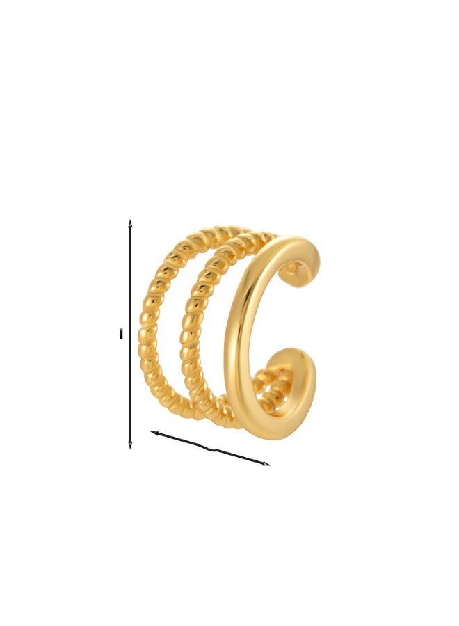 KUYING Fashionable Cartilage Ear Clip Without Ear Hole Puncture Earrings 