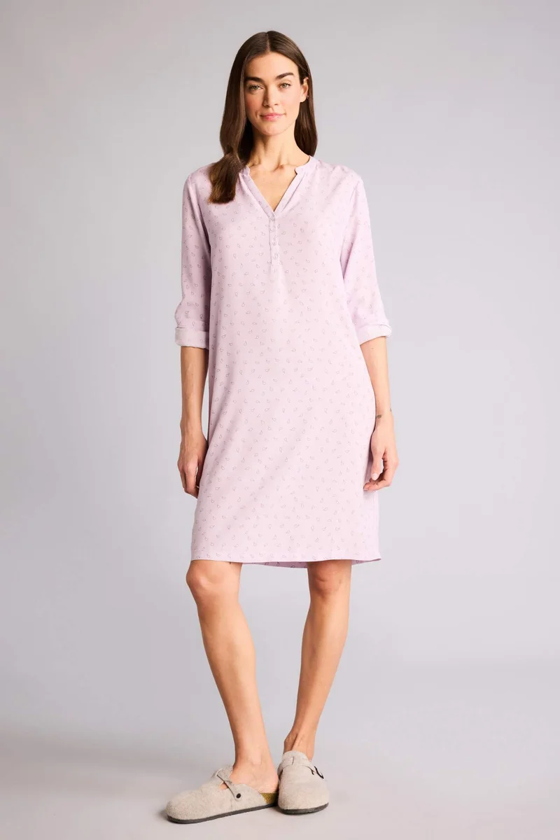 ديفاكتو Regular Fit Round Collar Woven Dress