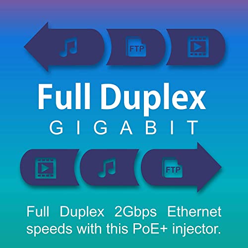 TRENDnet Gigabit Power Over Ethernet Plus Injector, PoE+ (30W) Power Network Distances Up to 100M (328 ft.), Black, TPE-115GI (Pack of 1) - Image 2