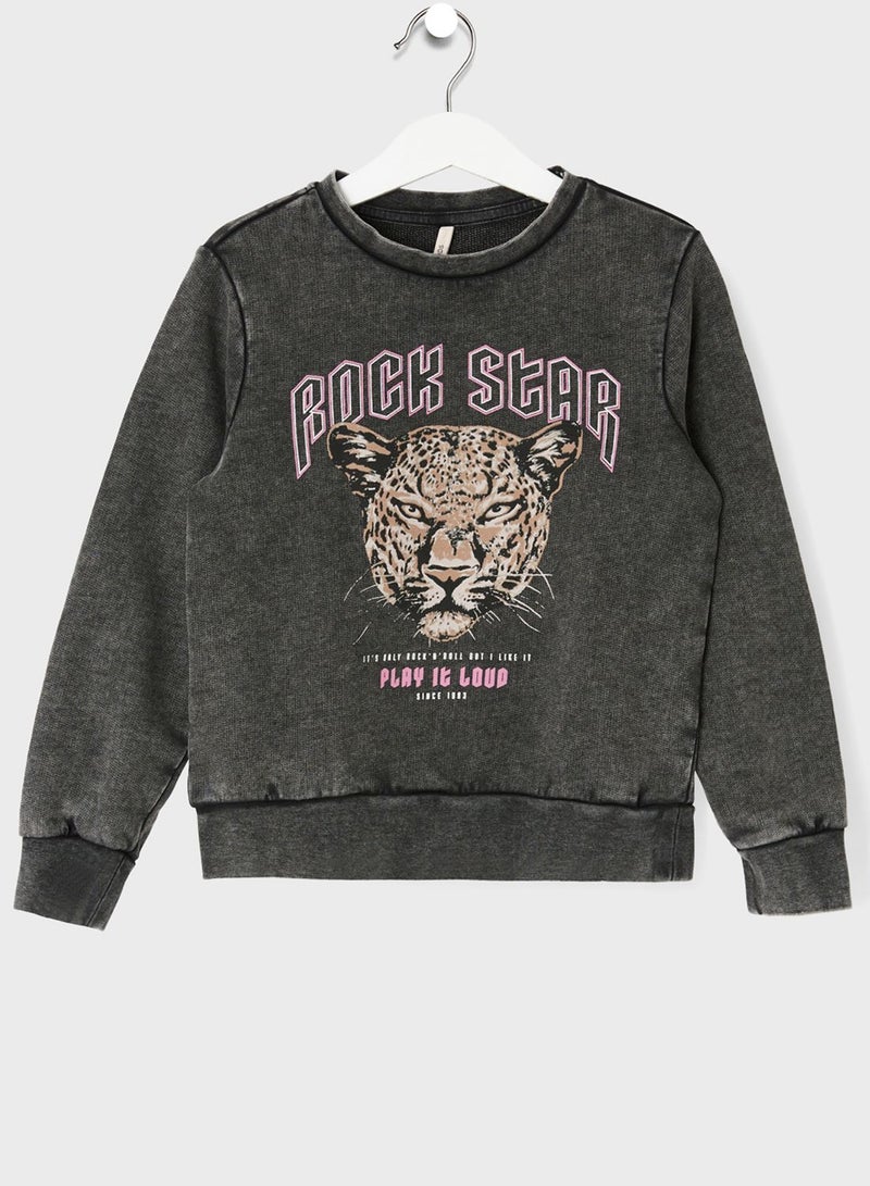 ONLY Kids Graphic Sweatshirt  - Image 1