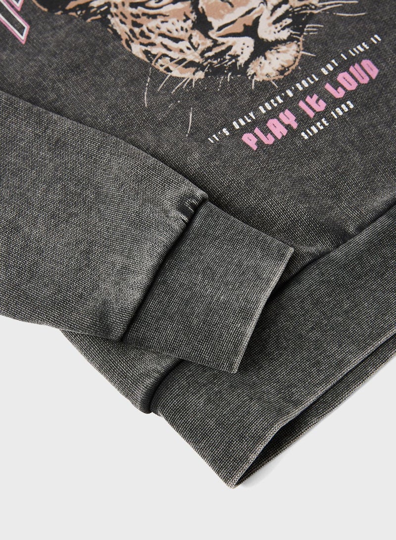 ONLY Kids Graphic Sweatshirt  - Image 4