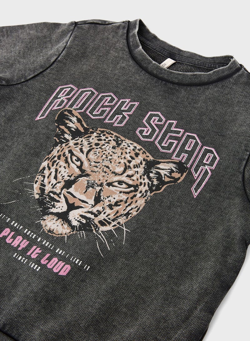 ONLY Kids Graphic Sweatshirt  - Image 3