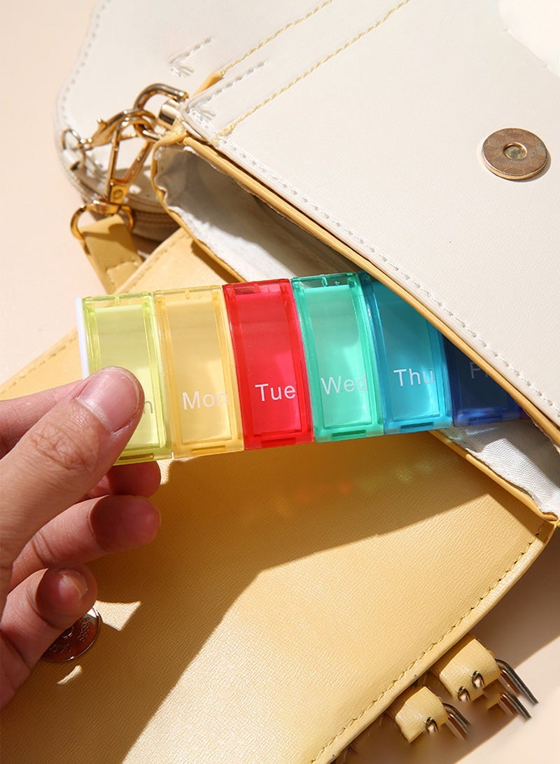 lebonaer Weekly Pill Organizer, Weekly Pill Box, 7 Day Pill Case, Oversize Daily Medicine Pill Dispenser, Daily Pill Cases for Pills/Vitamin/Fish Oil/Supplements - Image 2