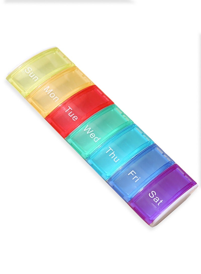 lebonaer Weekly Pill Organizer, Weekly Pill Box, 7 Day Pill Case, Oversize Daily Medicine Pill Dispenser, Daily Pill Cases for Pills/Vitamin/Fish Oil/Supplements - Image 1