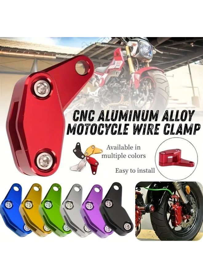 Yellow CNC Motorcycle Clamp For Handlebar Brake Fork Easy Installation - Image 1