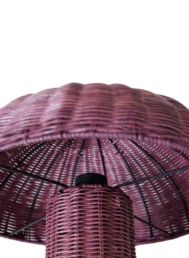 HKLIVING Rattan table lamp burgundy